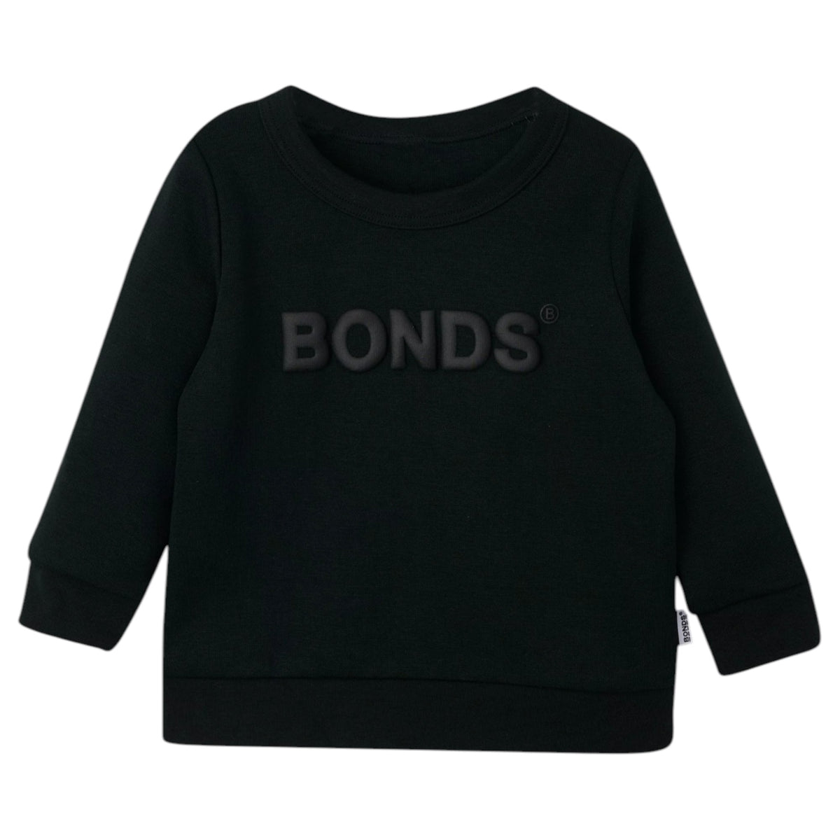 Bonds Kids Baby Tech Sweats Pullover Black Jumper