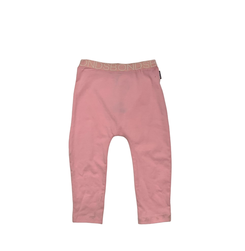 Bonds Baby Kids Pink Cotton Pants Everyday Comfort Leggings