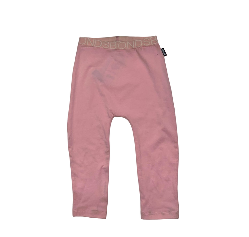 Bonds Baby Kids Pink Cotton Pants Everyday Comfort Leggings