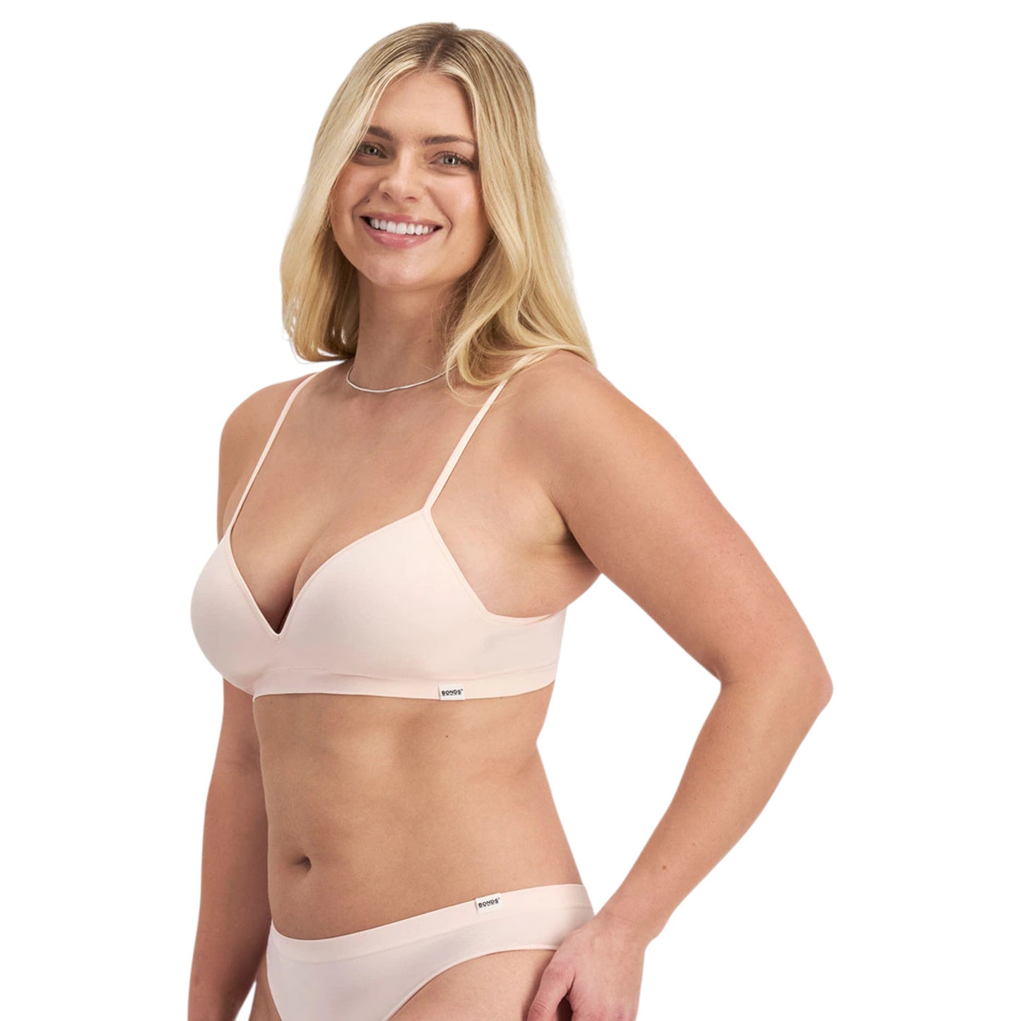 Womens Bonds Match Its Wirefree Bra Nude Gloss