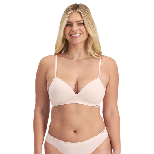 Womens Bonds Match Its Wirefree Bra Nude Gloss