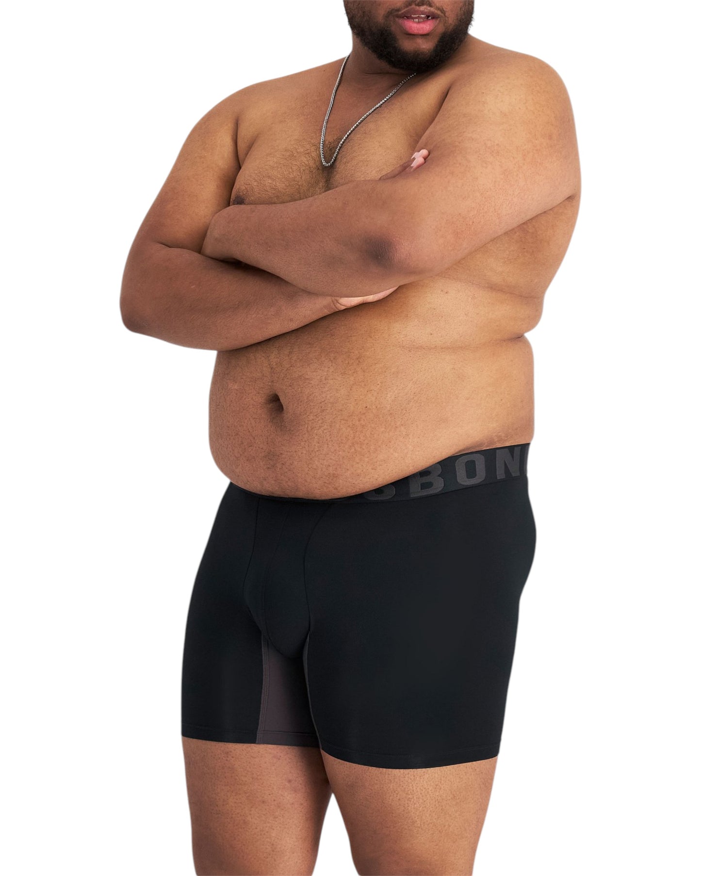 6 Pack Mens Bonds Chafe Off Trunks Underwear Black