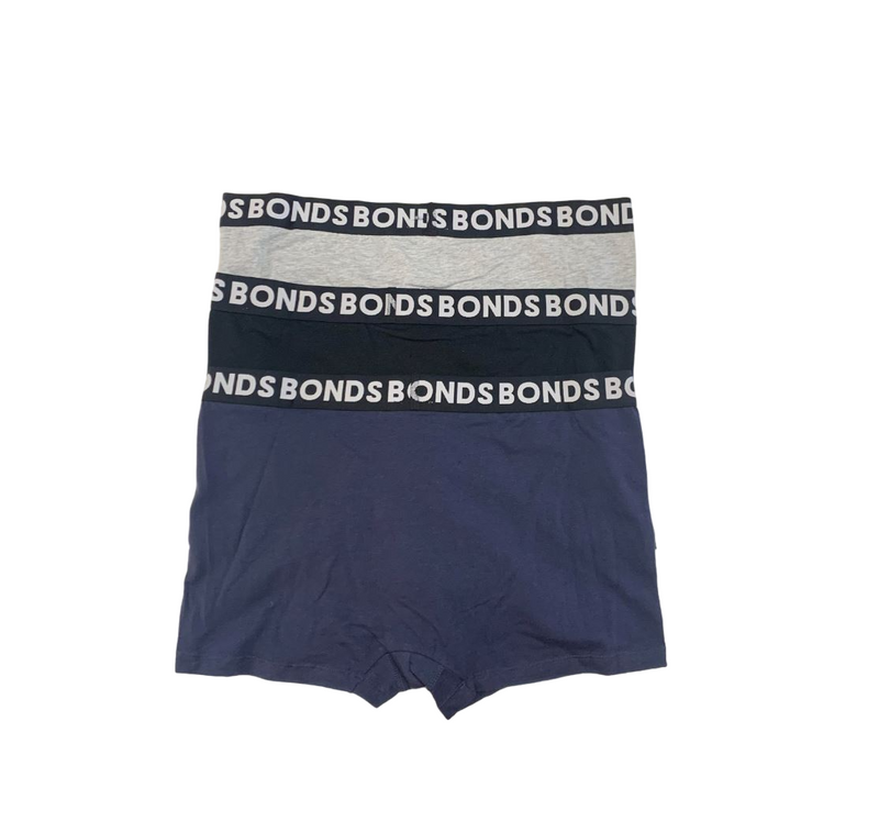 6 x Bonds Mens Everyday Trunk Underwear Grey / Black / Blue Undies