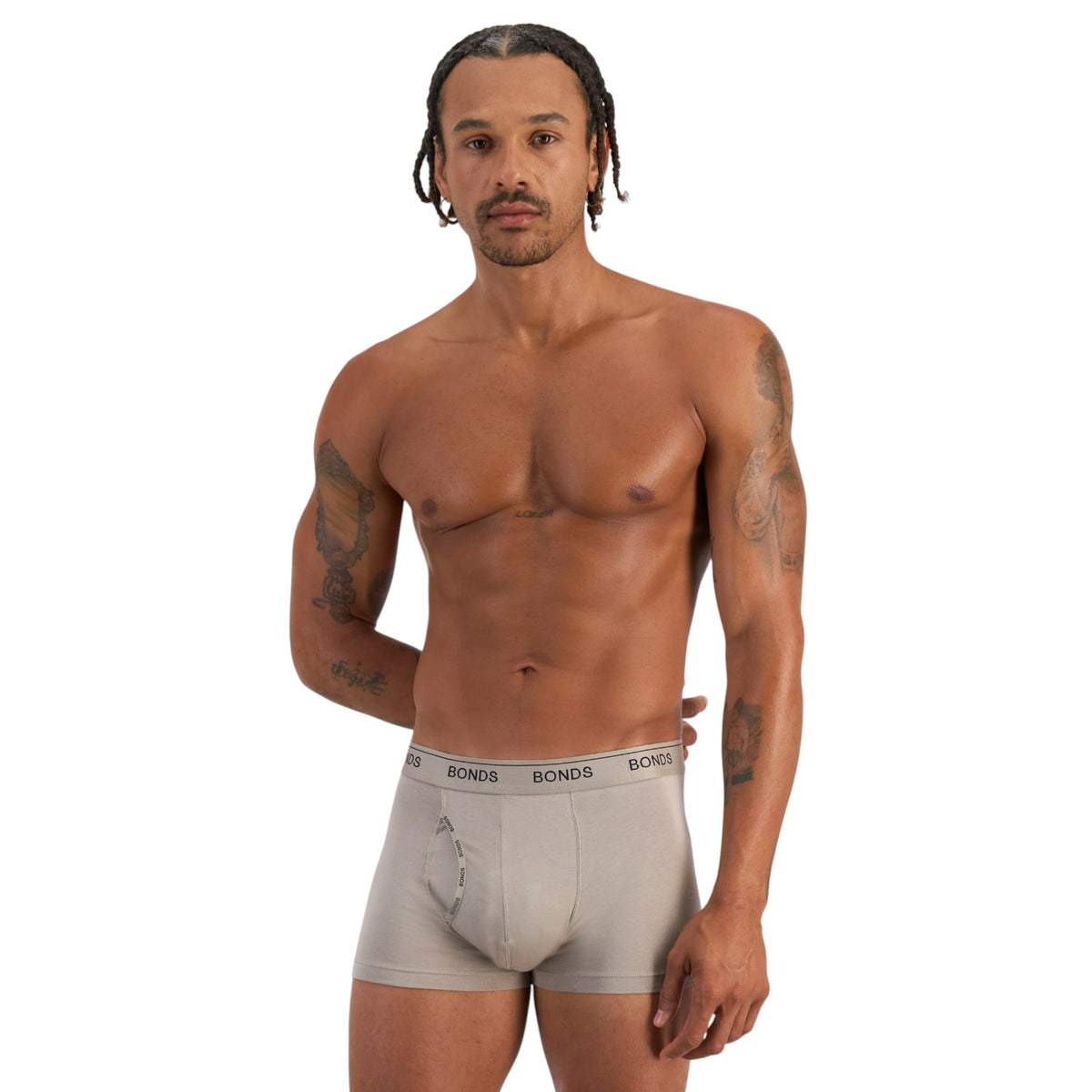 Mens Bonds Guyfront Luxe Trunks Underwear Sand