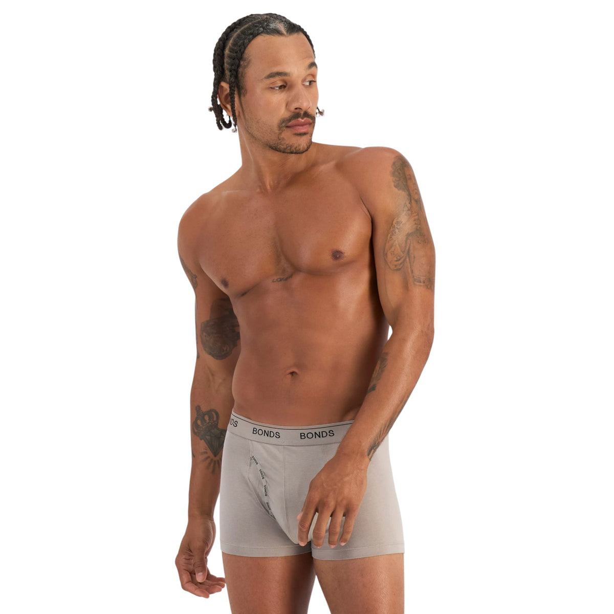 Mens Bonds Guyfront Luxe Trunks Underwear Sand