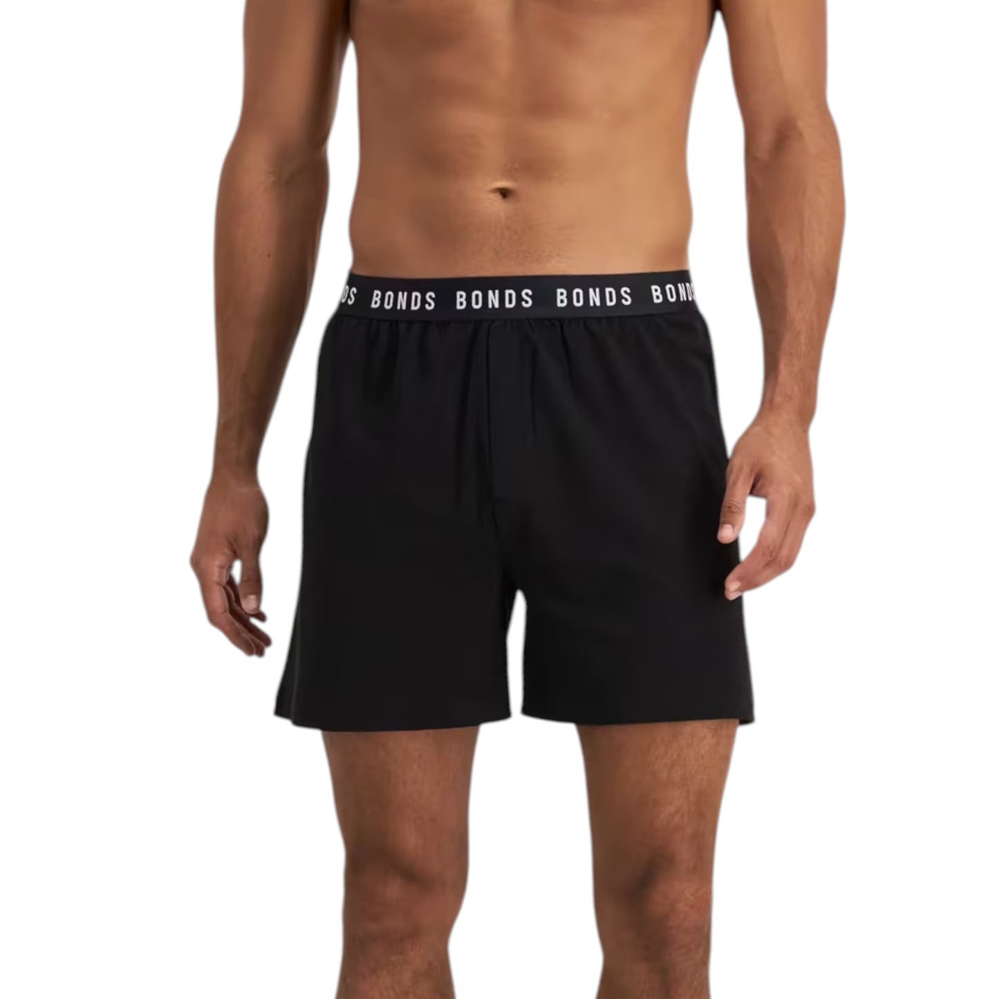 Mens Bonds Sleep Cotton Shorts Black