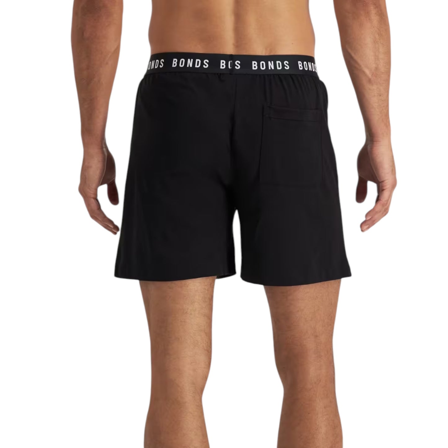 Mens Bonds Sleep Cotton Shorts Black