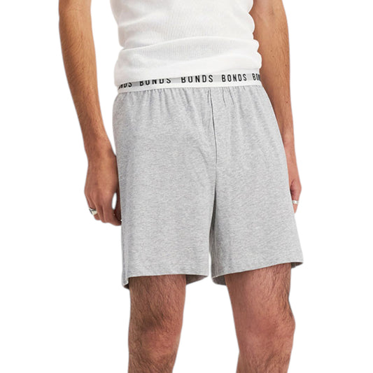 Mens Bonds Sleep Cotton Shorts Grey