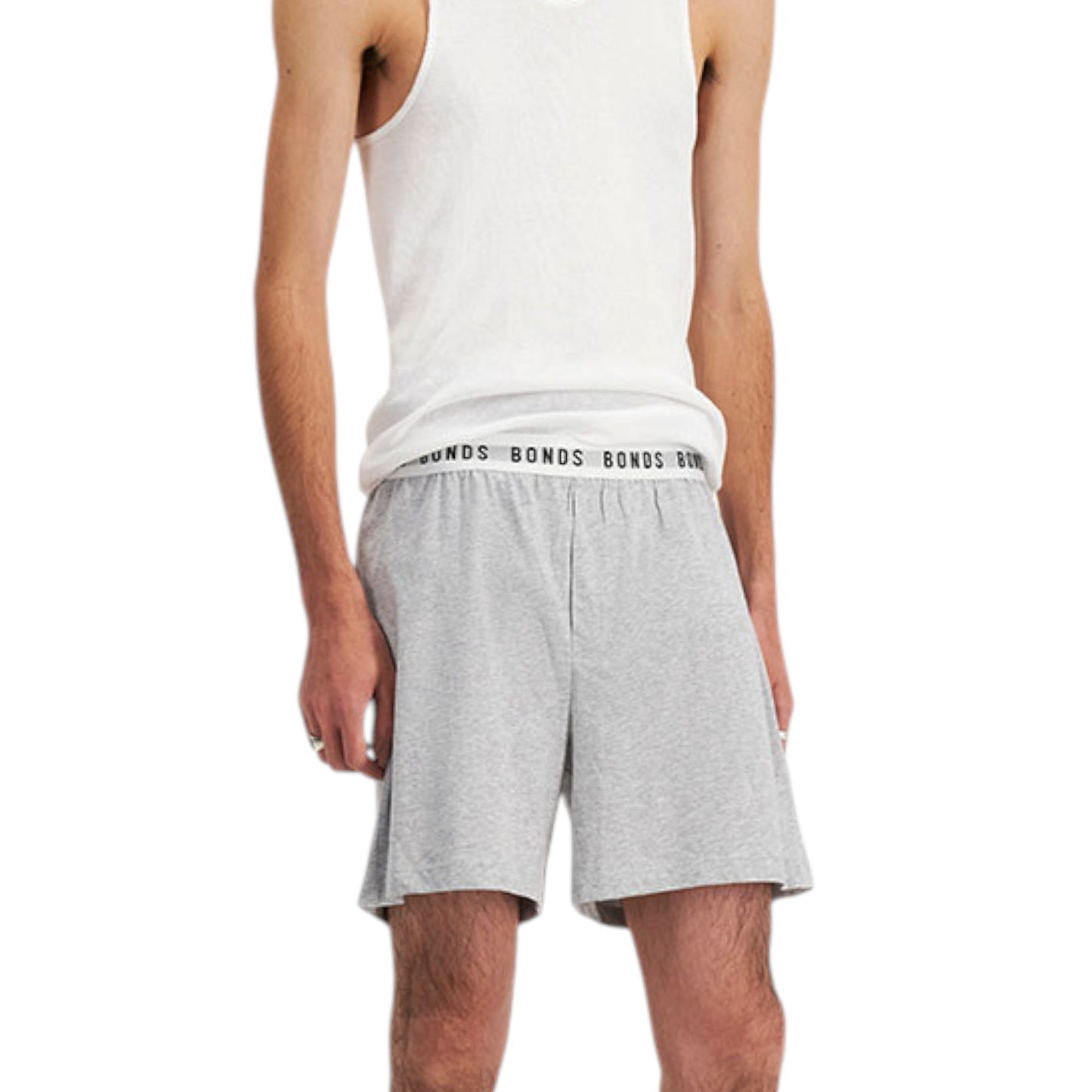 Mens Bonds Sleep Cotton Shorts Grey