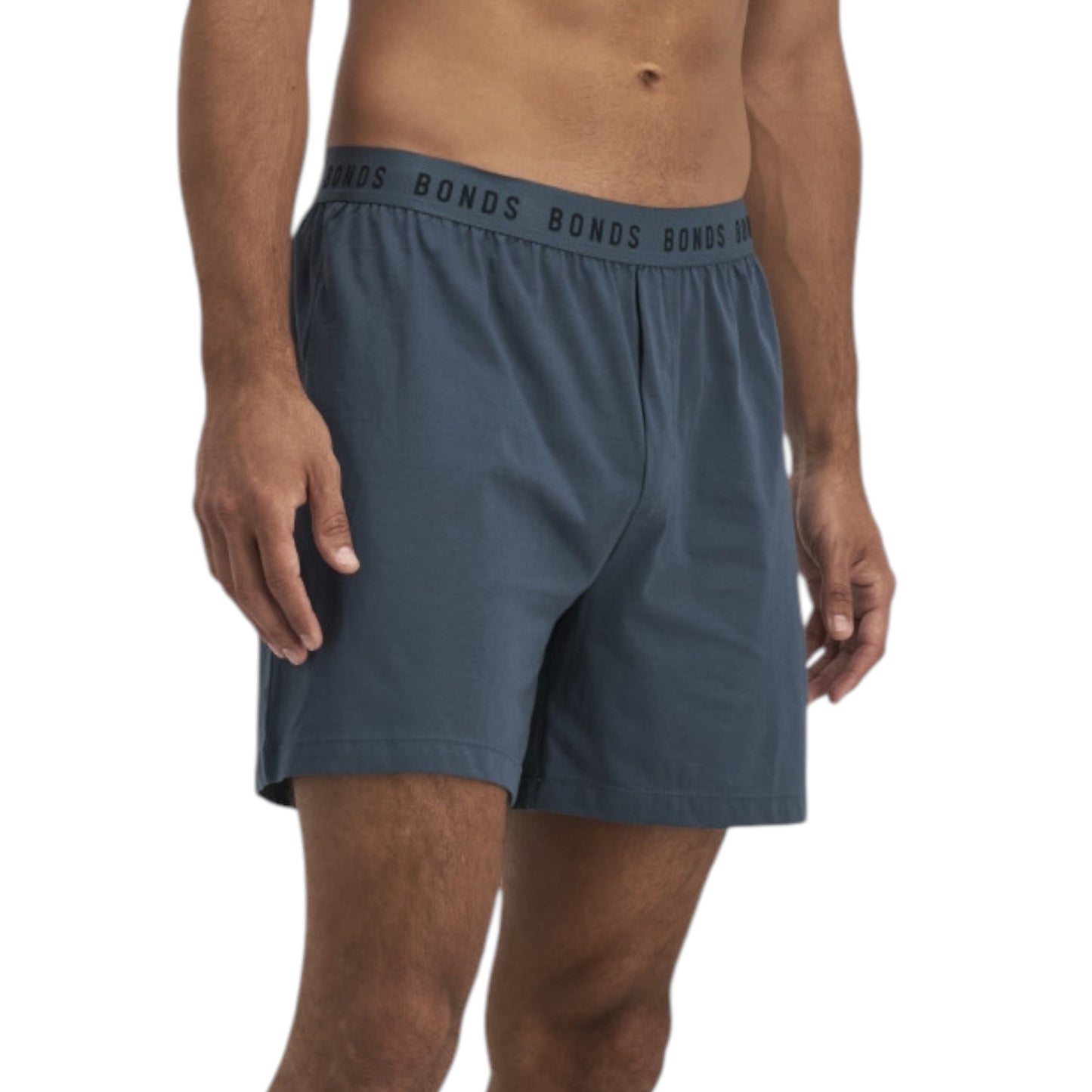 Mens Bonds Sleep Cotton Shorts Navy