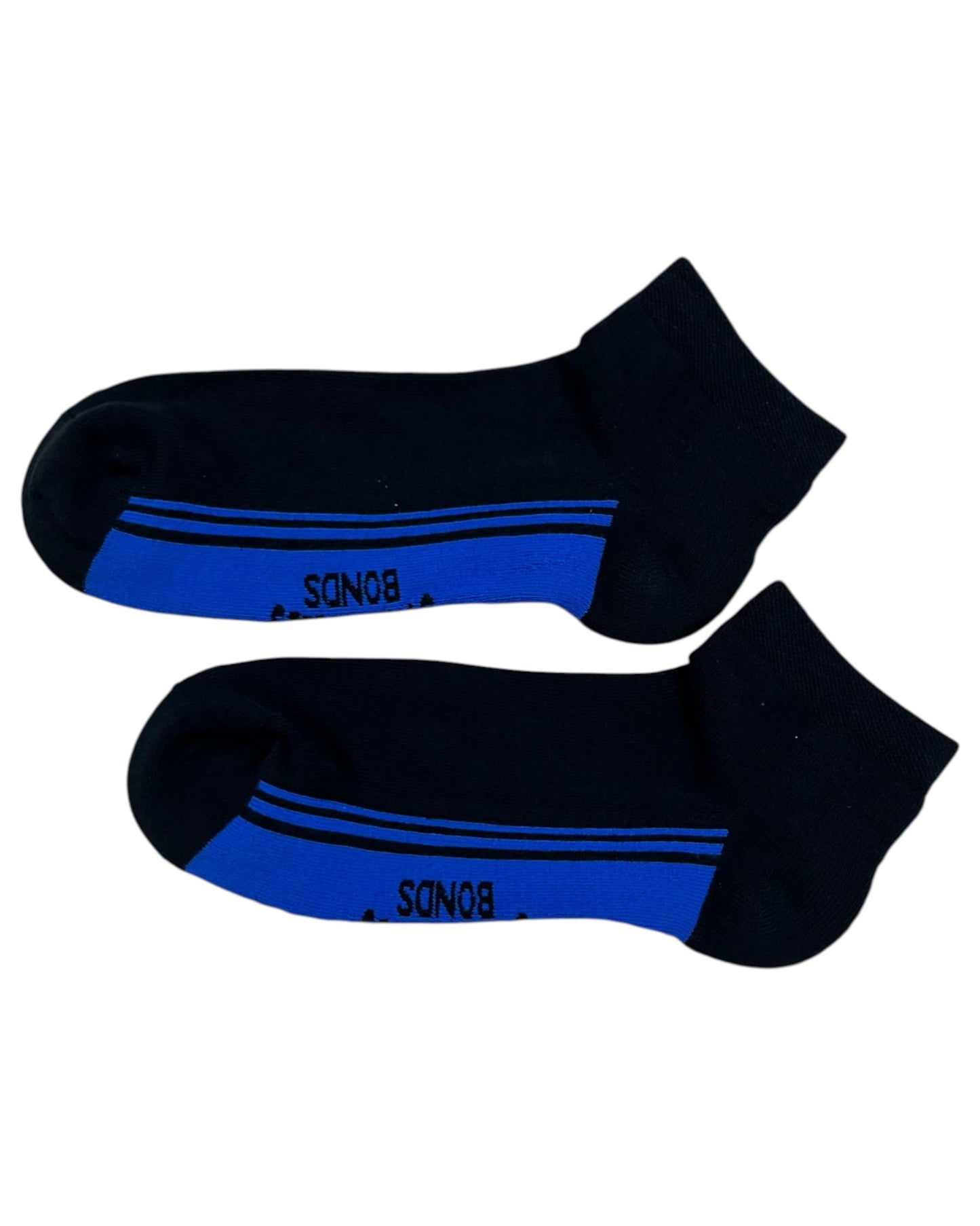 12 Pack Mens Bonds Stretchables Cushioned Low Cut Socks Black