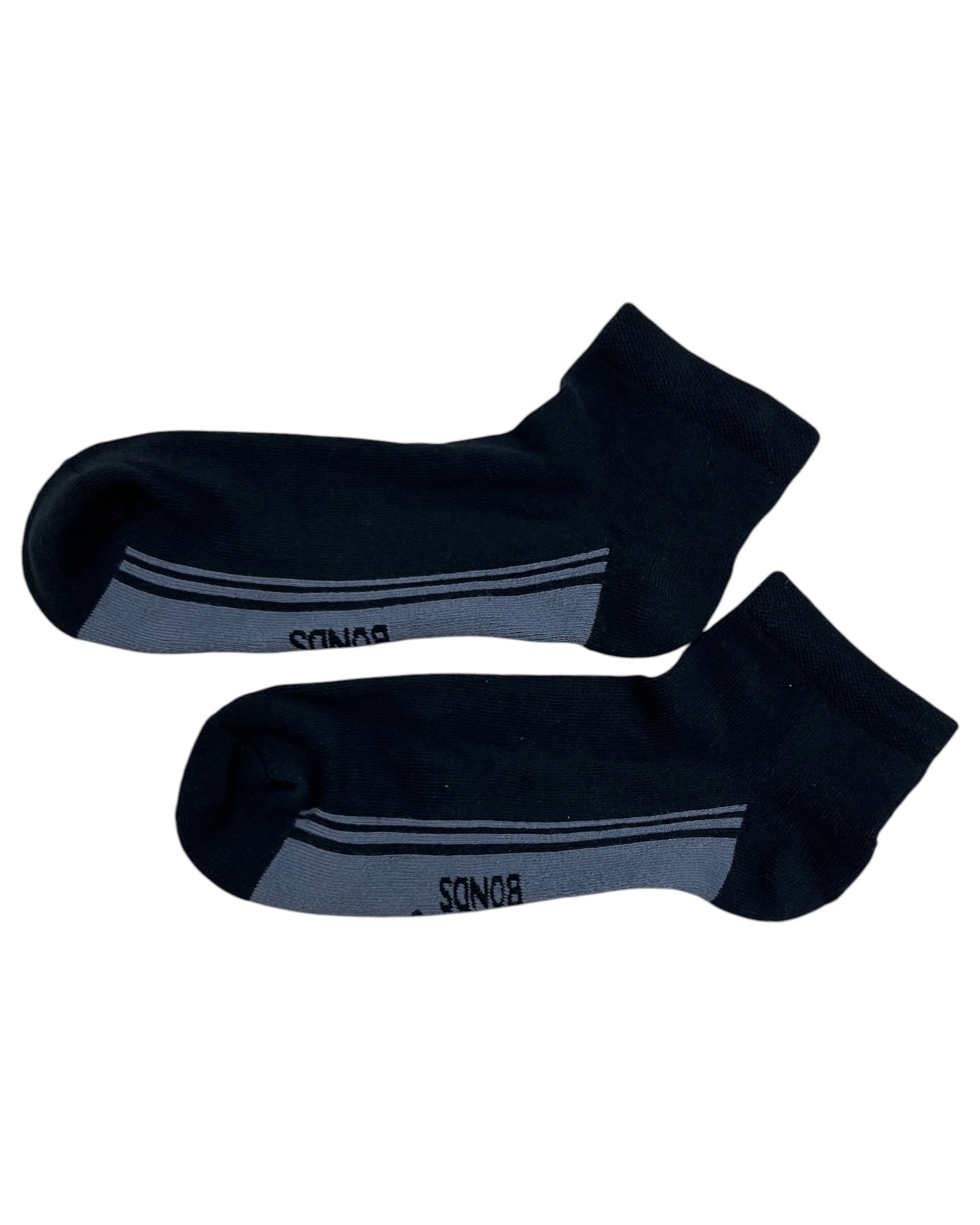 12 Pack Mens Bonds Stretchables Cushioned Low Cut Socks Black