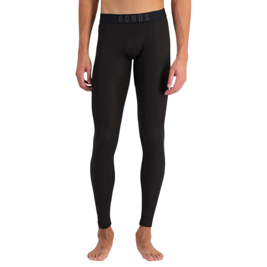 Mens Bonds Thermal Chafe Off Trackies Black