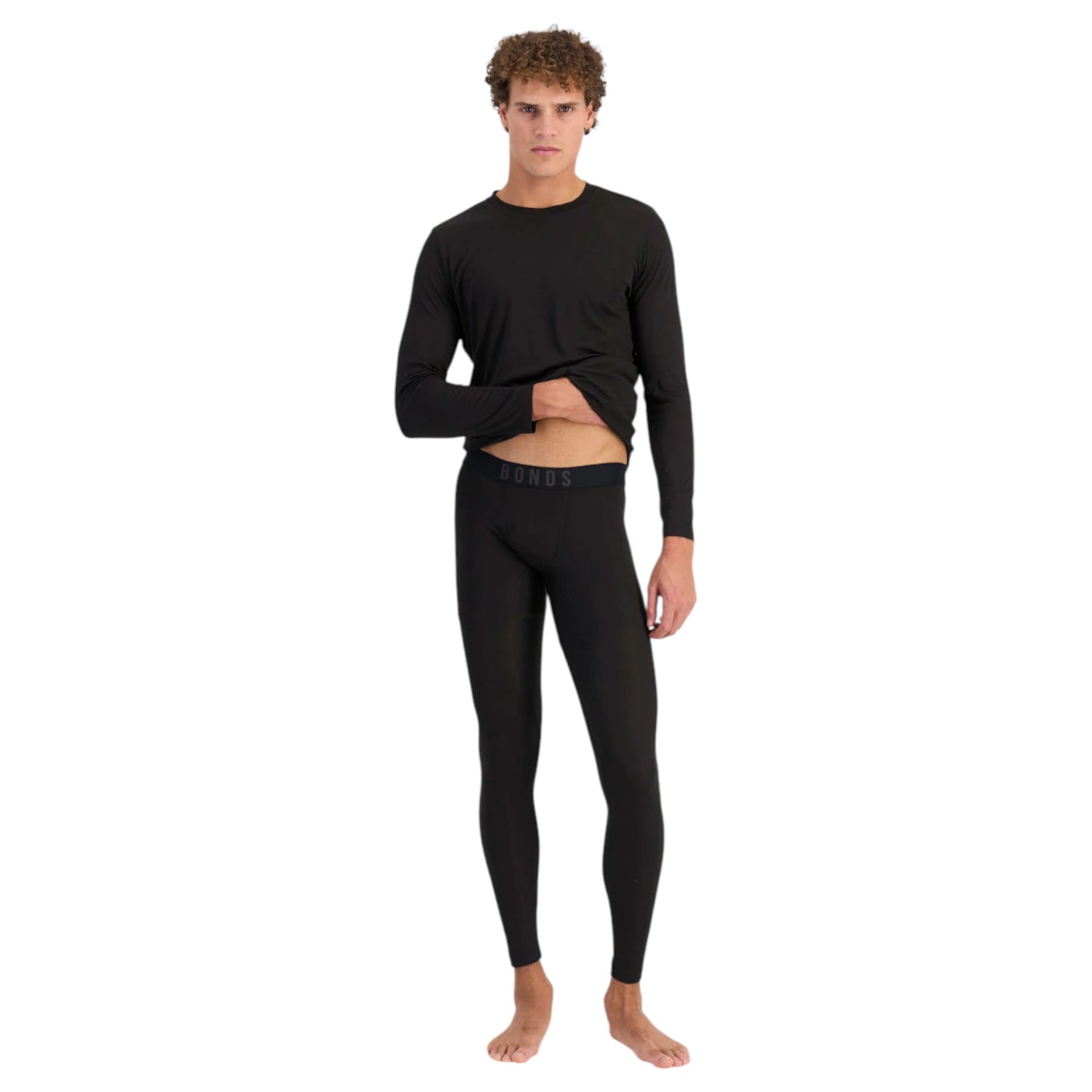 Bonds Mens Thermal Chafe Off Pant Black