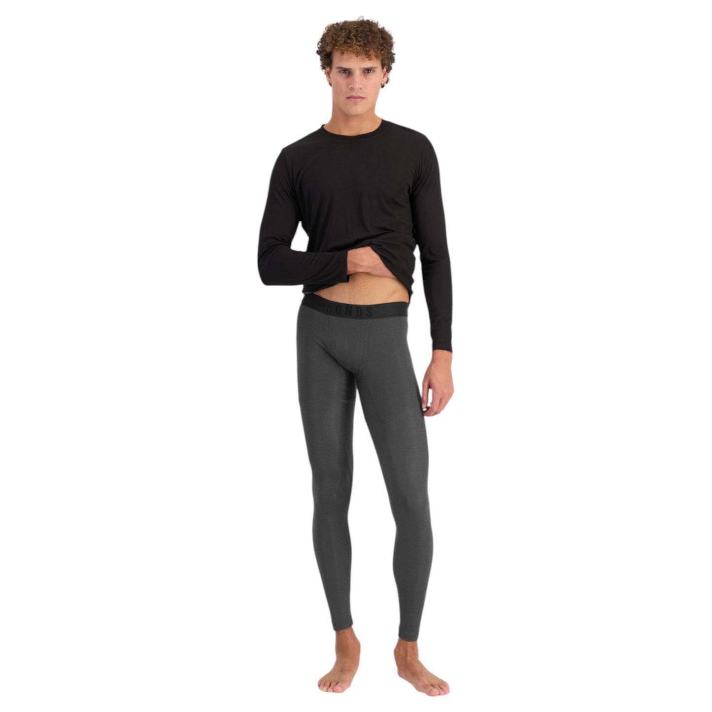 Bonds Mens Thermal Chafe Off Pant Obsidian Marle
