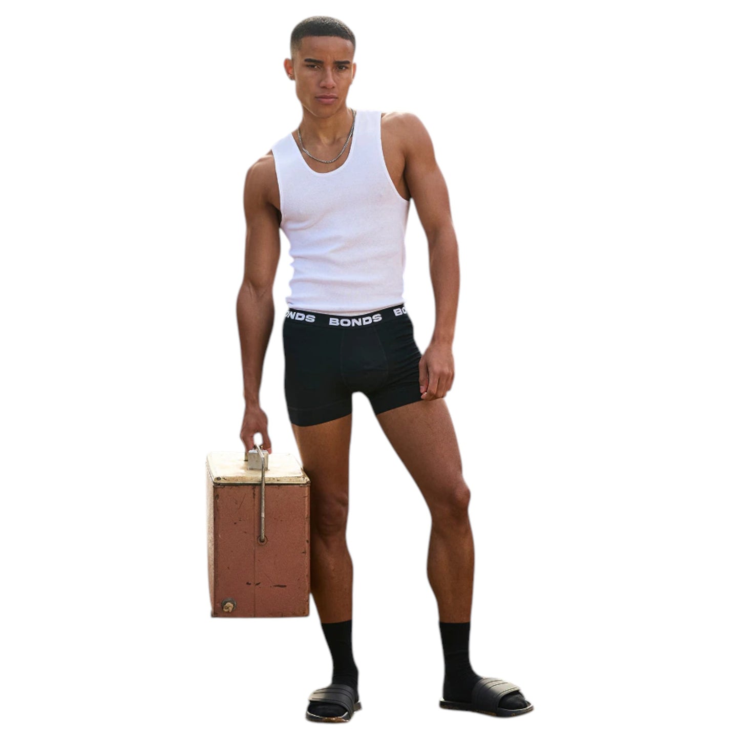 12 Pack Mens Bonds Total Package Trunks Underwear Black