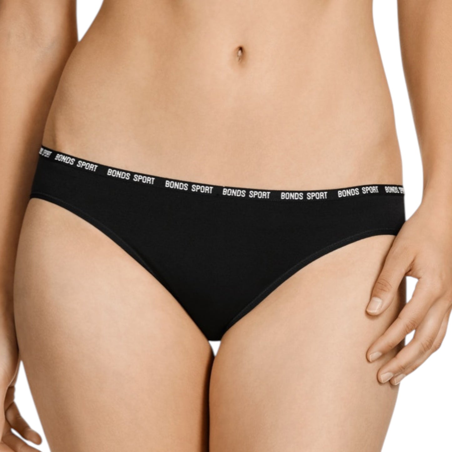 Womens Bonds Active Seamless Bikini Briefs Underwear Black