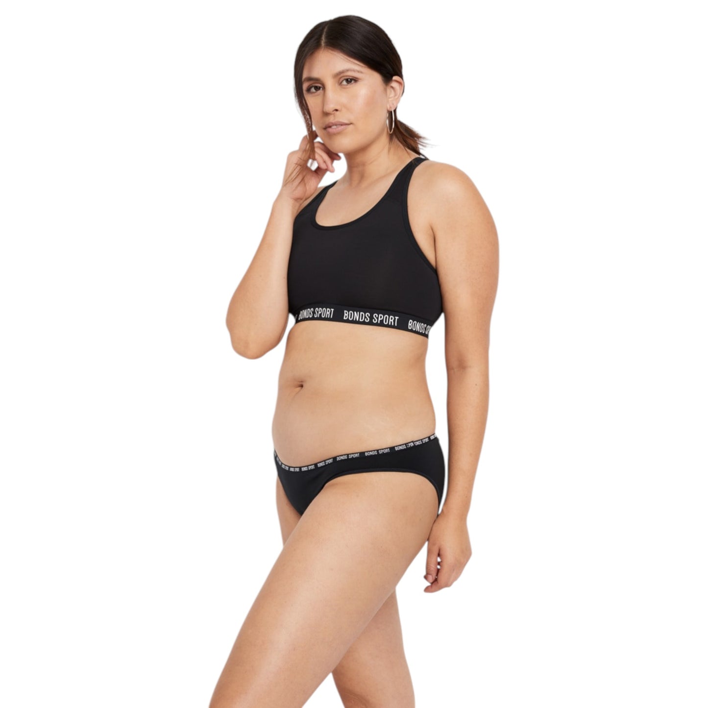 Womens Bonds Active Seamless Bikini Briefs Underwear Black
