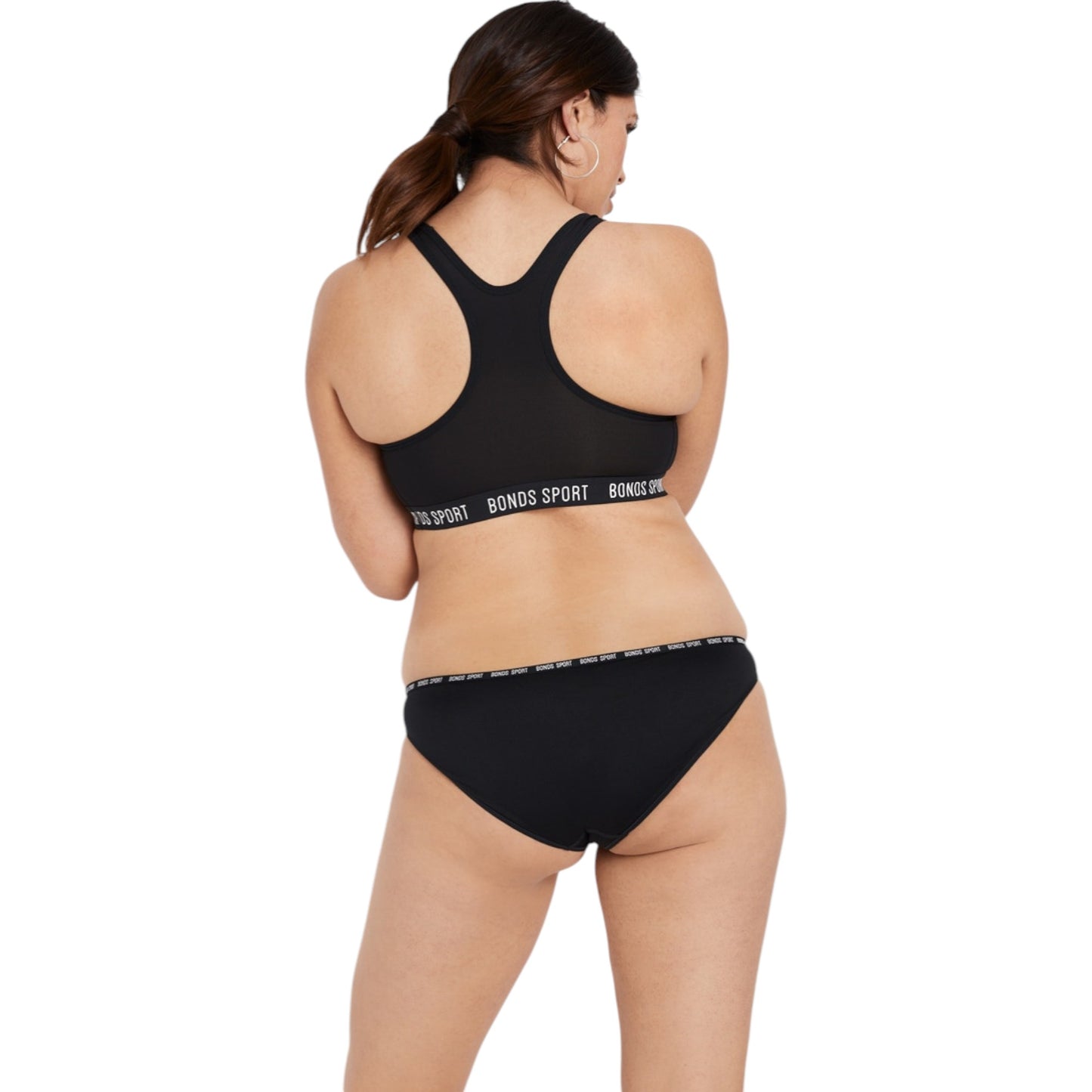 Womens Bonds Active Seamless Bikini Briefs Underwear Black