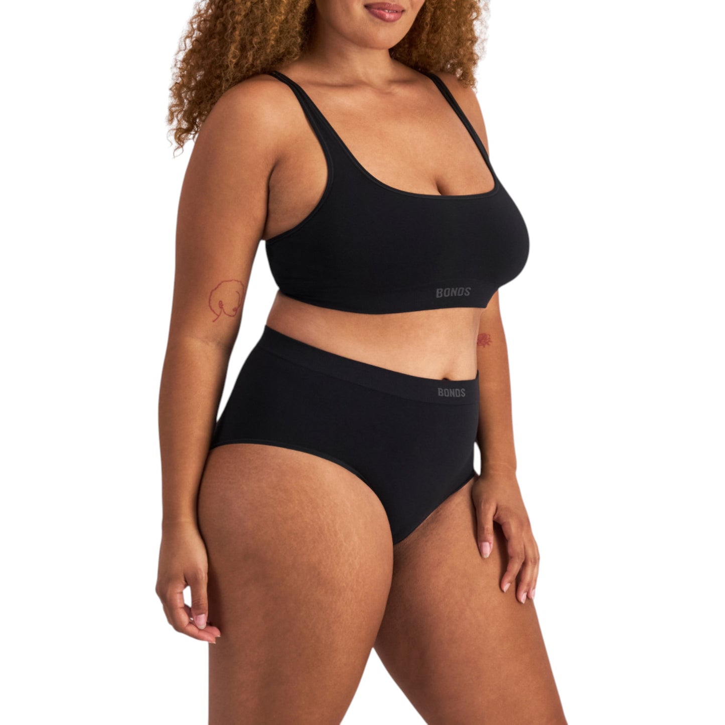 6 Pack Womens Bonds Bases Viscose Bamboo Seamless Full Briefs Underwear Black