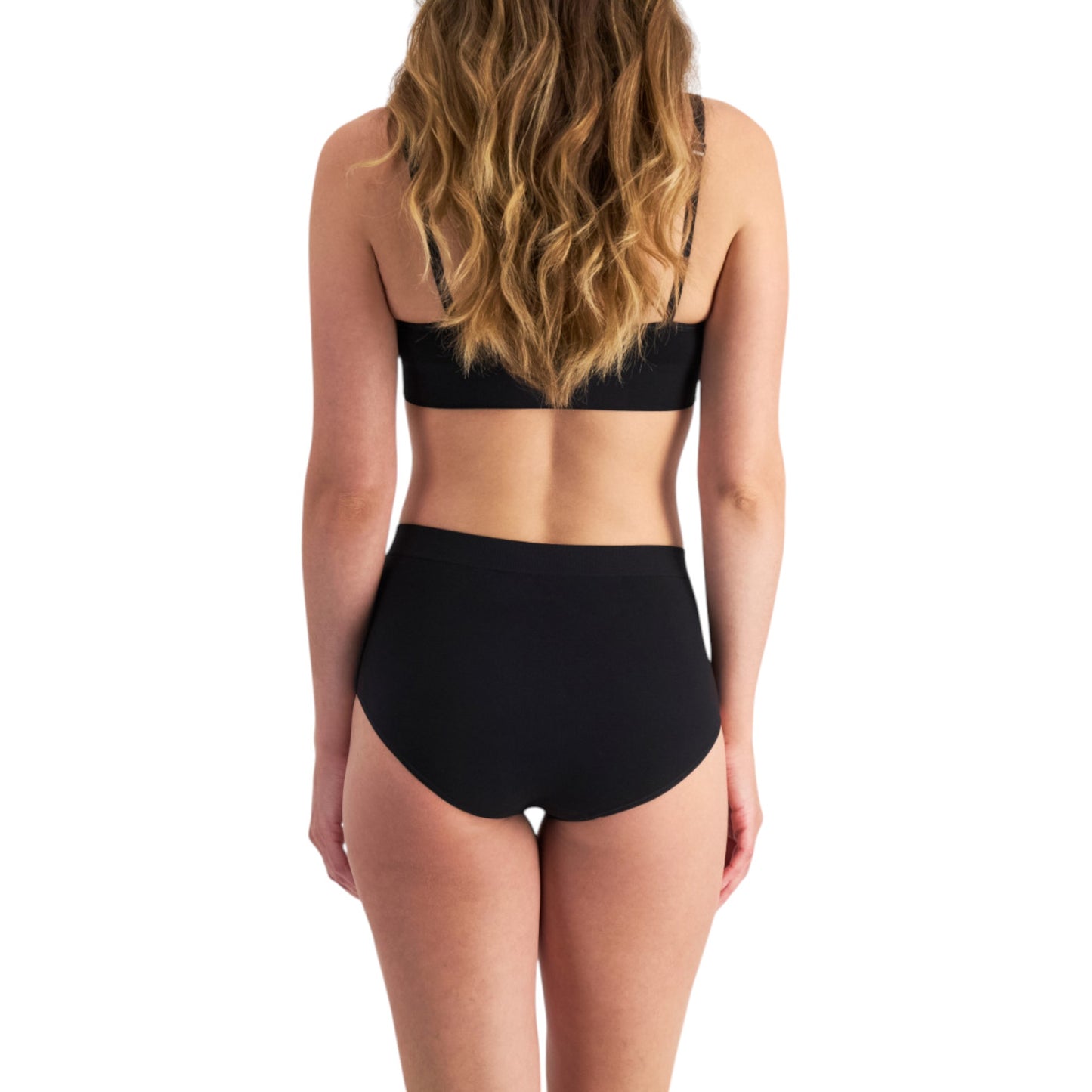 6 Pack Womens Bonds Bases Viscose Bamboo Seamless Full Briefs Underwear Black