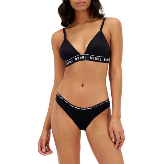 Womens Bonds Bloody Comfy Period Moderate Bikini Briefs Underwear Black