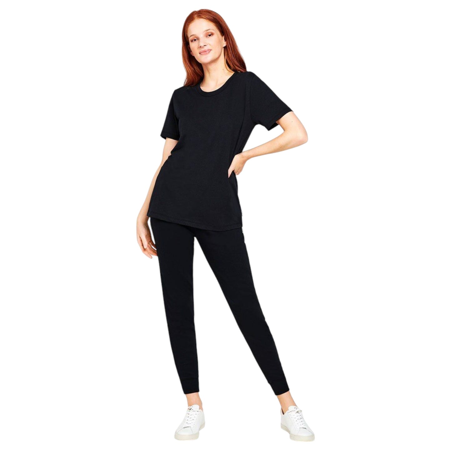 Womens Bonds Core Crew T-Shirt Black