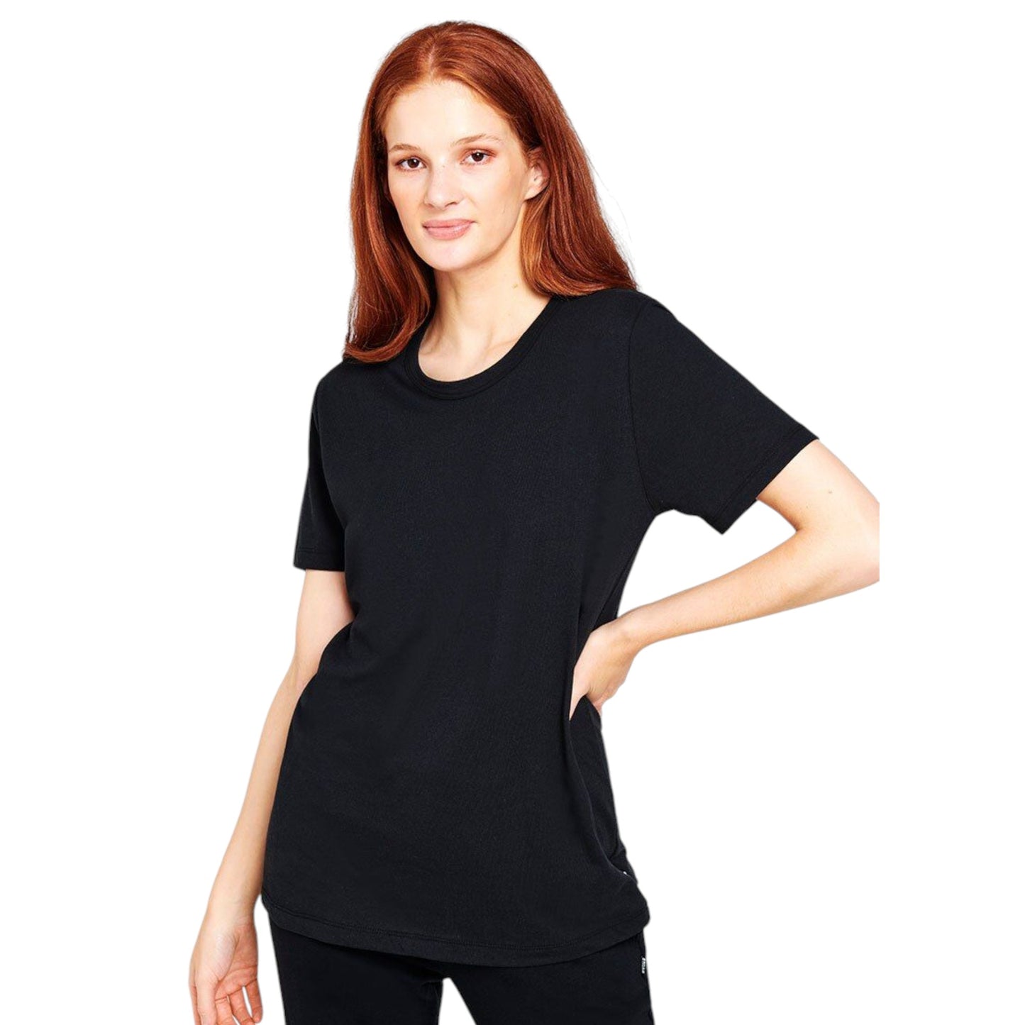 Womens Bonds Core Crew T-Shirt Black