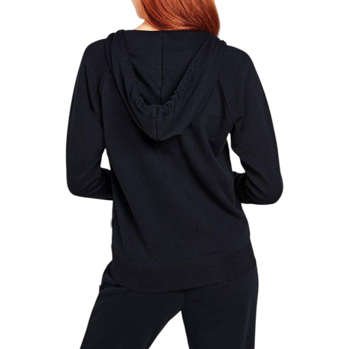 Womens Bonds Essential Zip Hooded Hoodie Black
