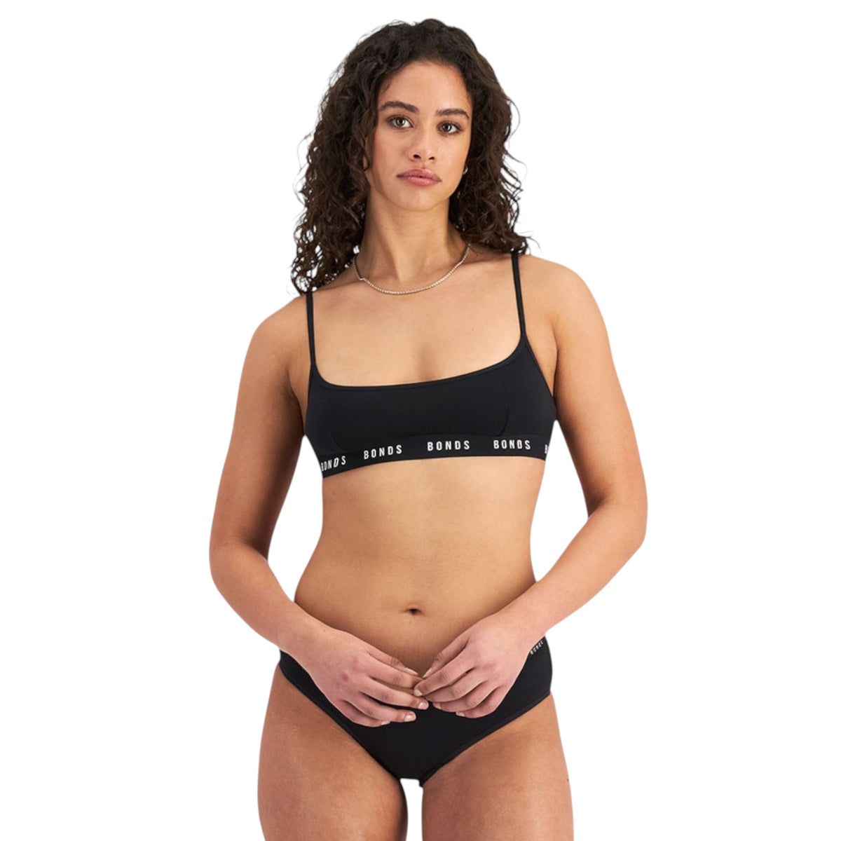 Womens Bonds Icons Scoop Bralette Bra Black