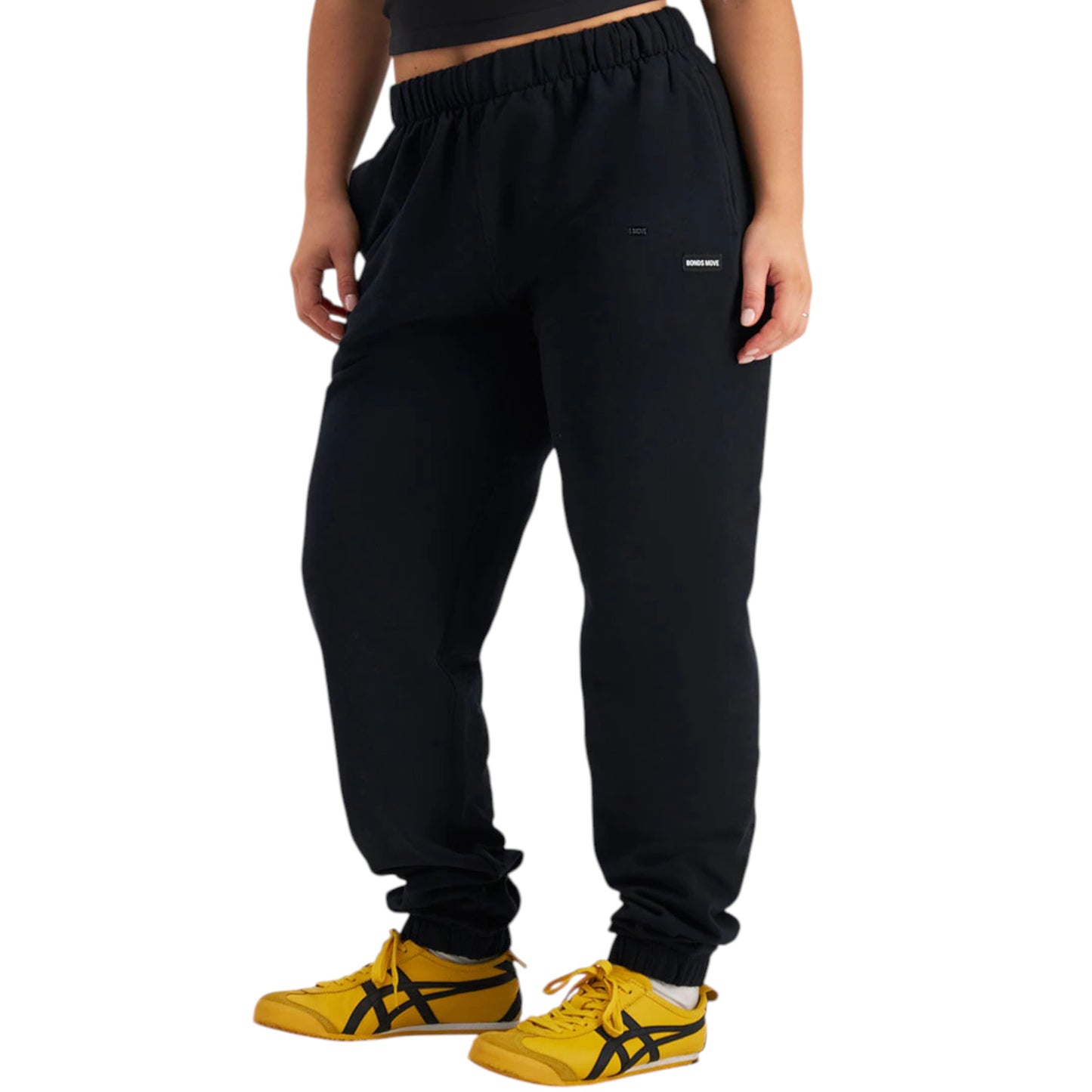 Womens Bonds Move Sweats Jogger Trackies Black