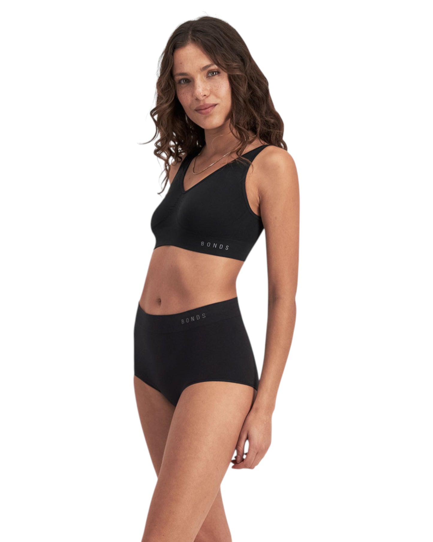 6 Pack Womens Bonds Seamless Full Briefs Underwear Black