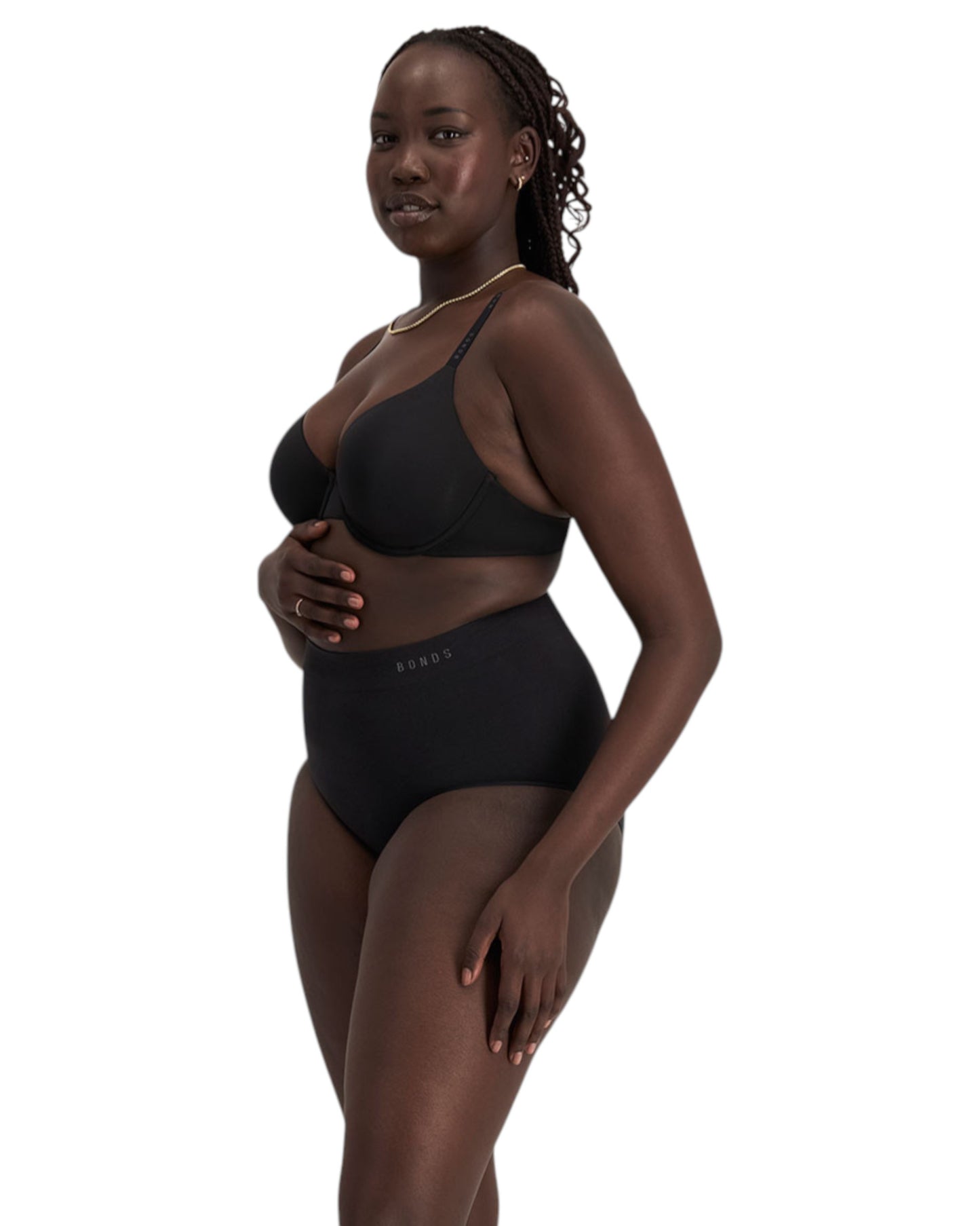Womens Bonds Seamless Full Briefs Underwear Black
