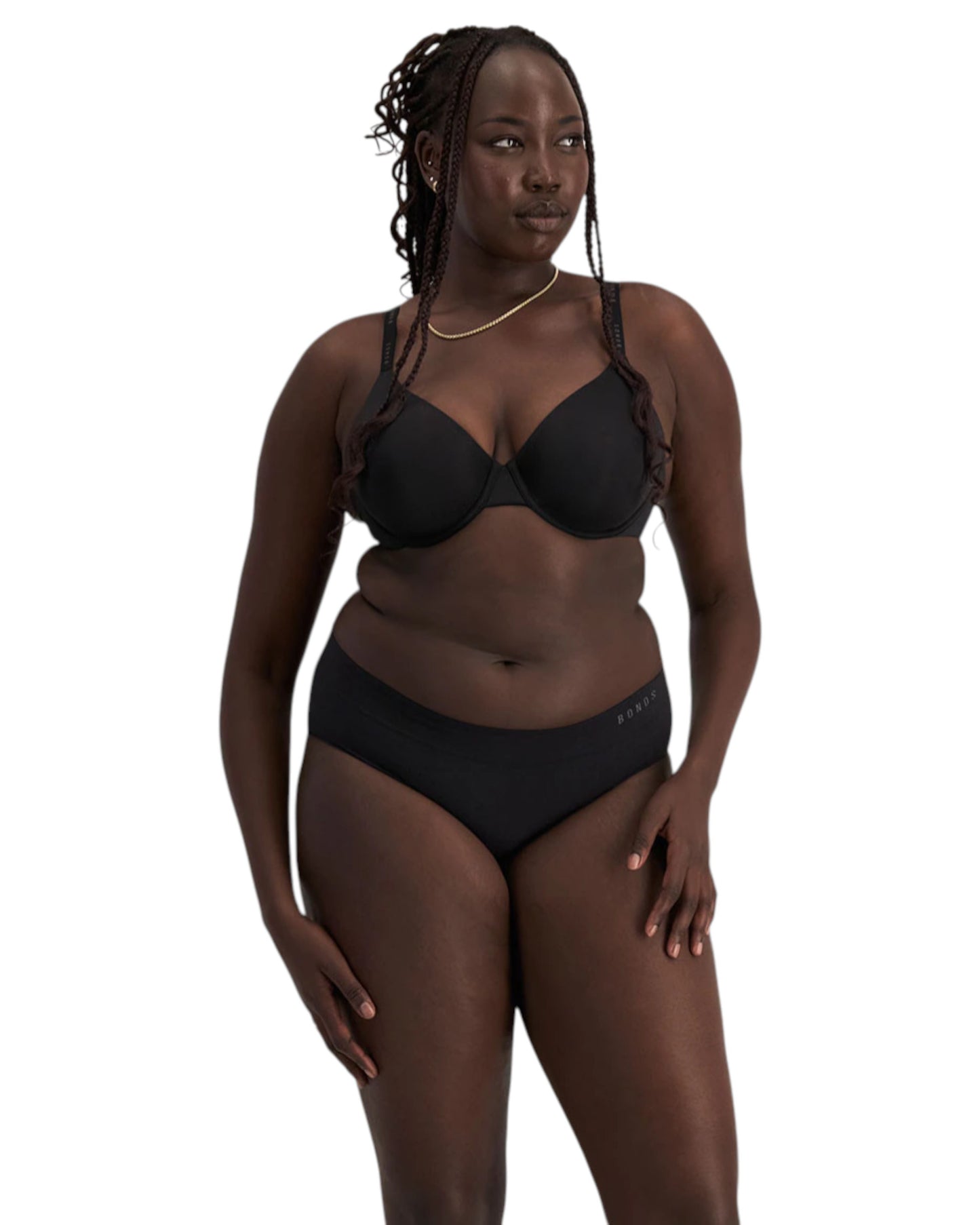 6 Pack Womens Bonds Seamless Midi Briefs Underwear Black