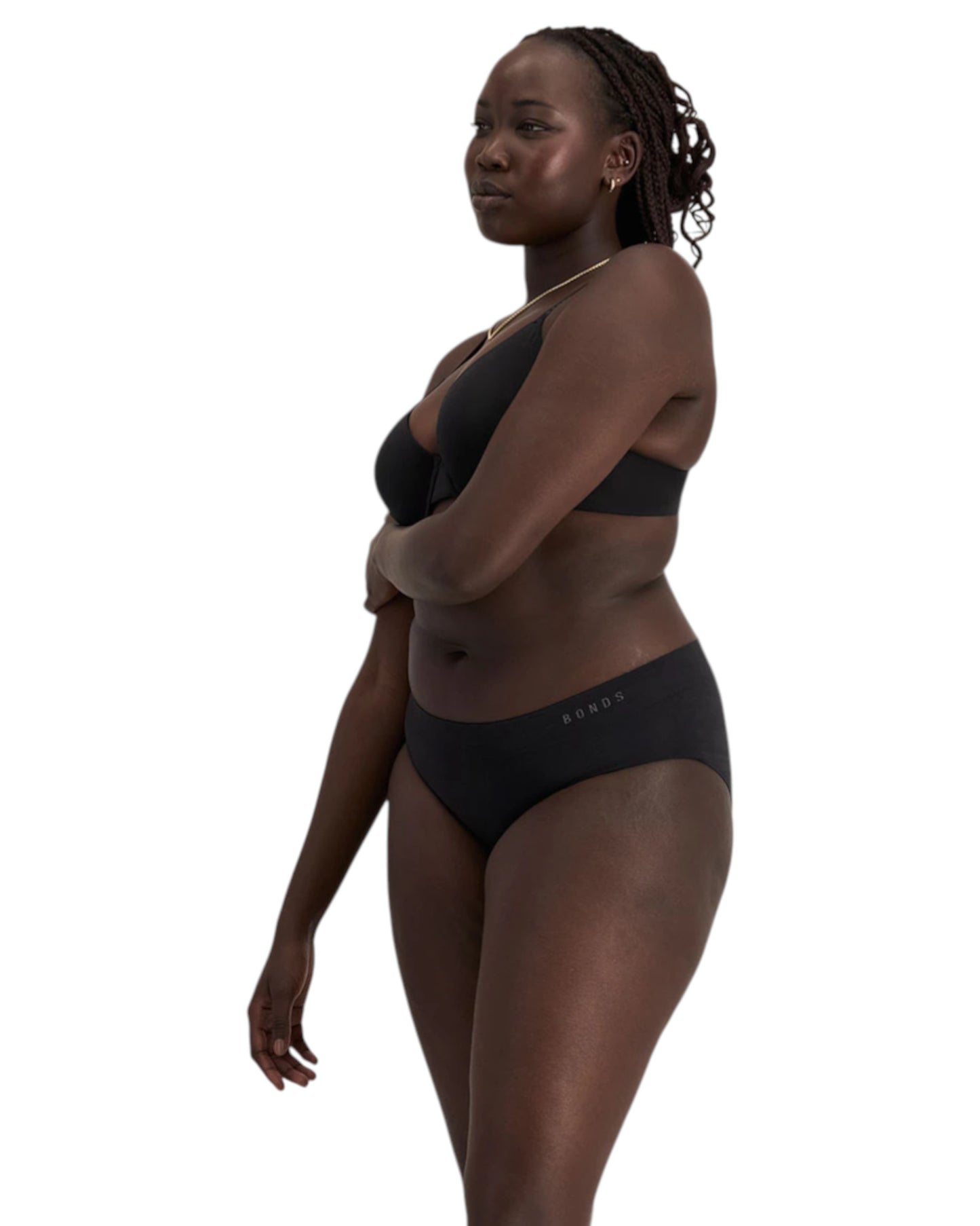 6 Pack Womens Bonds Seamless Midi Briefs Underwear Black
