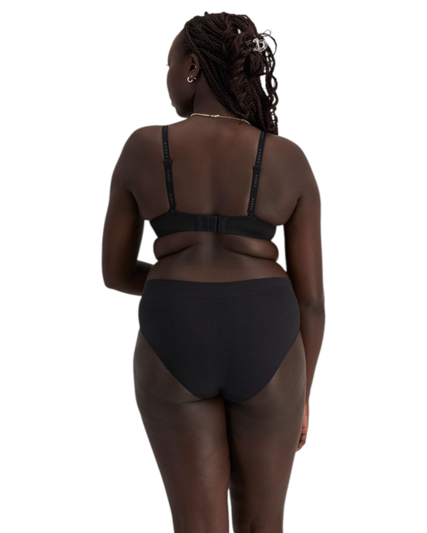 6 Pack Womens Bonds Seamless Midi Briefs Underwear Black