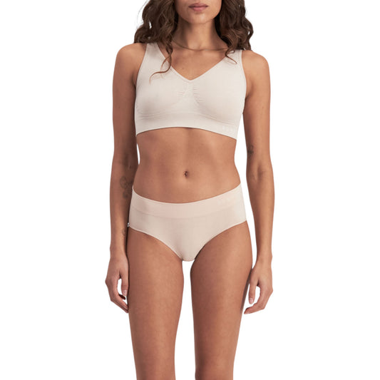 6 Pack Womens Bonds Seamless Midi Briefs Underwear Nude
