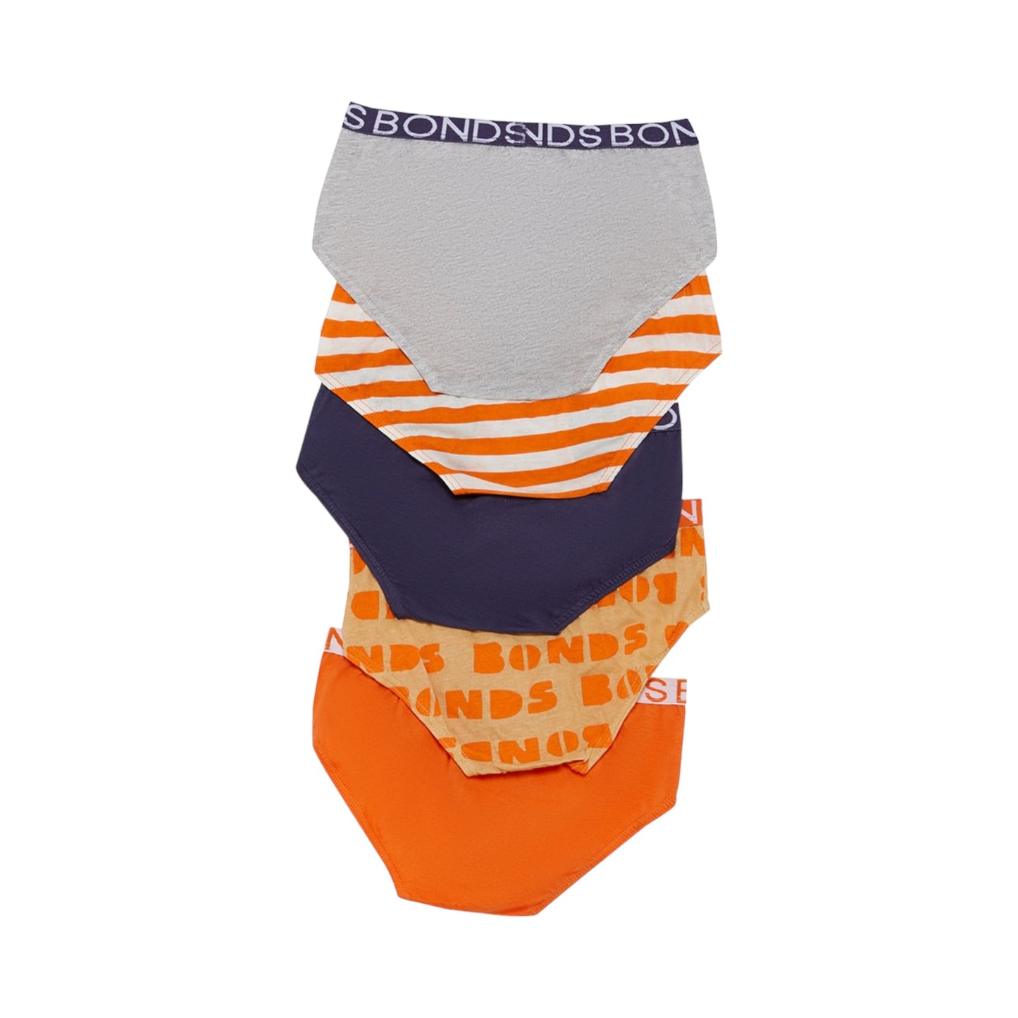 5 Pack Kids Boys Bonds Briefs Underwear Multi