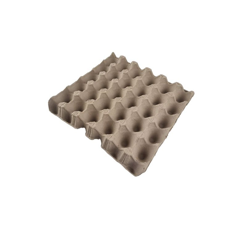 100 X Brown Pocket Egg Trays Cardboard Fillers For 30 Eggs