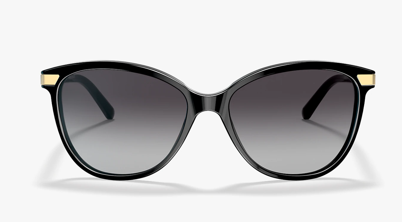 Womens Burberry BE4216 Sunglasses Black/Grey Shaded