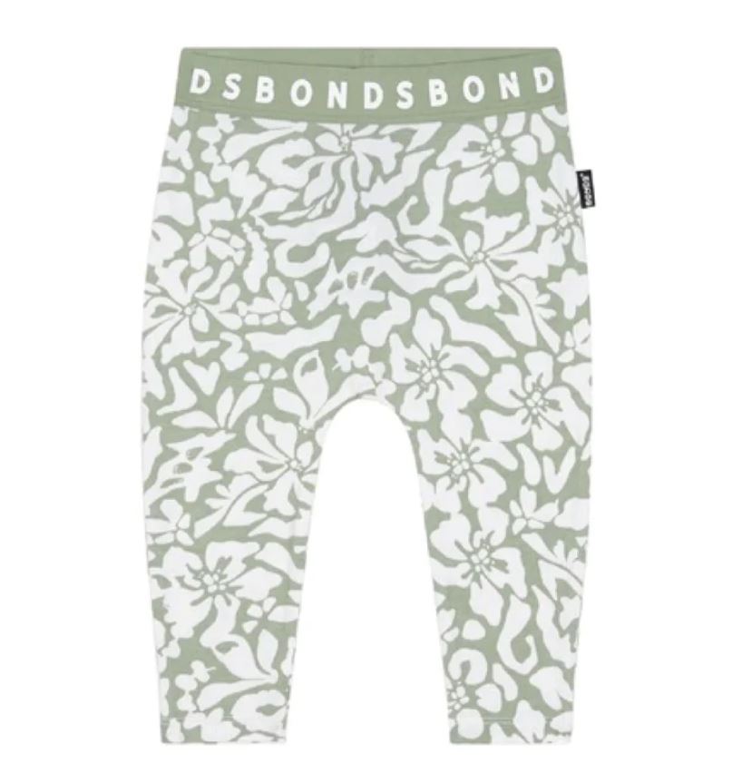 Unisex Kids Bonds Baby Stretchies Leggings Green