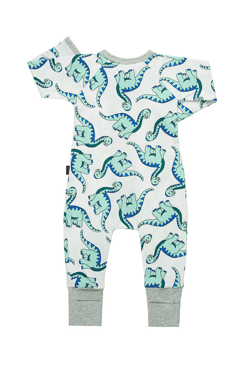 Baby Unisex Bonds Baby 2-Way Zip Coverall Wondersuit White - Brachio Roar Us