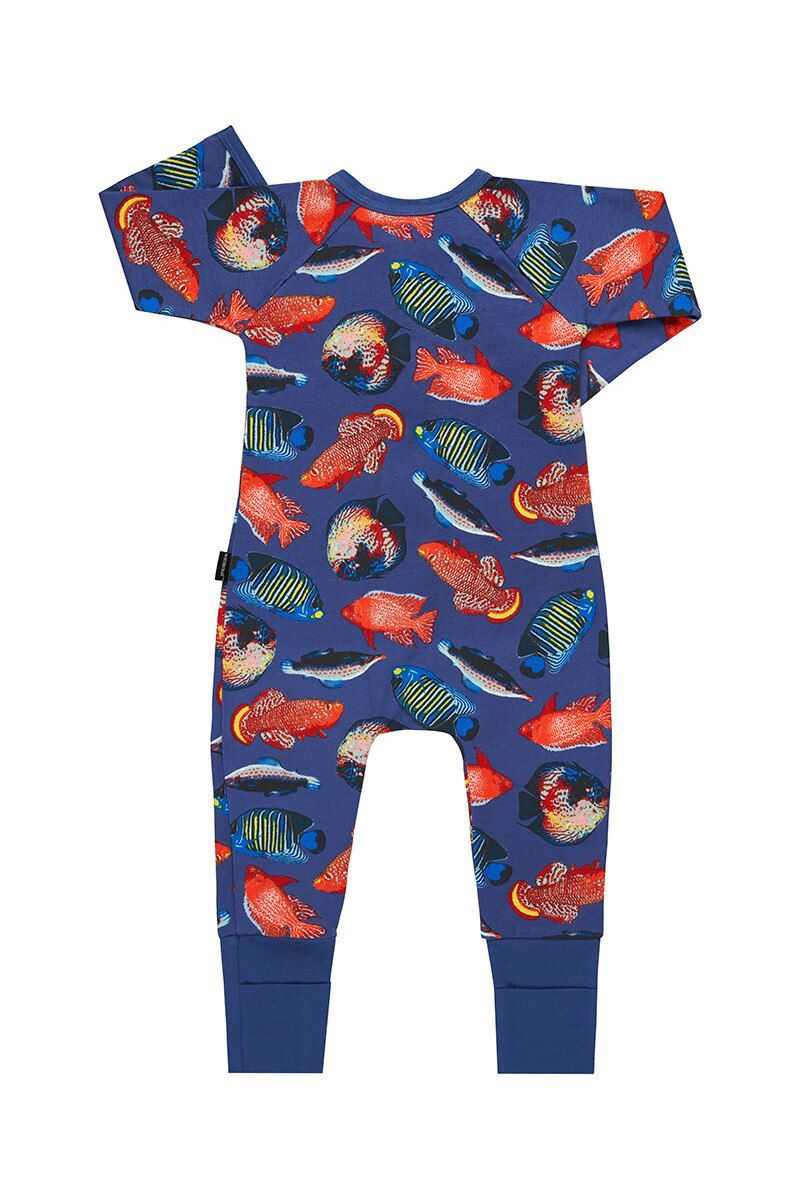 Bonds Baby 2-Way Zip Wondersuit Coverall Gone Fishin