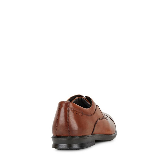 Mens Hush Puppies Cain Shoes Tan Burnish