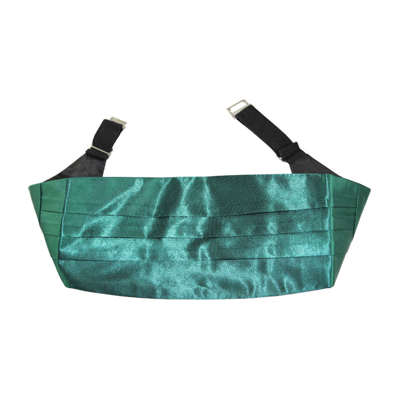 Mens Bottle Green Adjustable Cummerbund