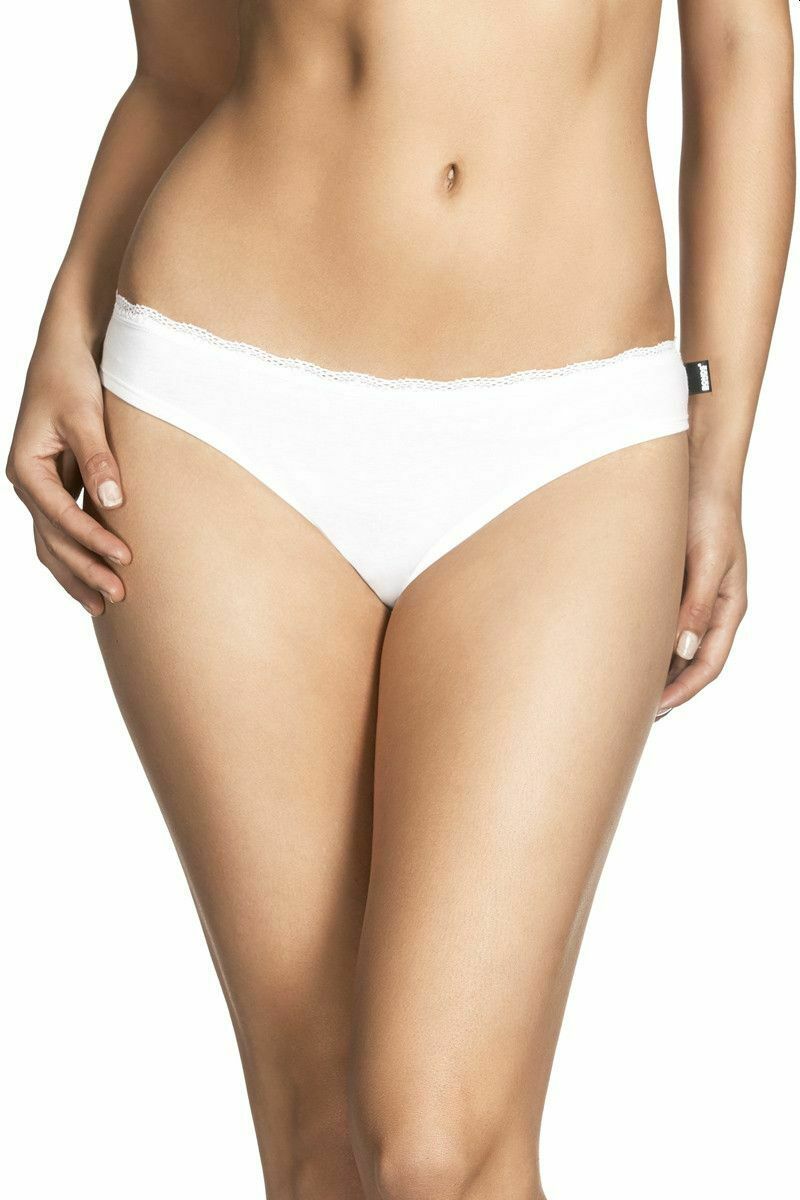 3 Pack Womens Bonds Everyday Lace Bikini Briefs Underwear White