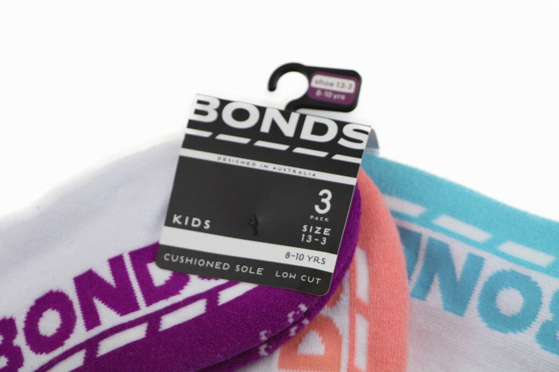 12 Pairs Bonds Kids Socks Boys Girls Low Cut Sports Blue White Green Pink Grey