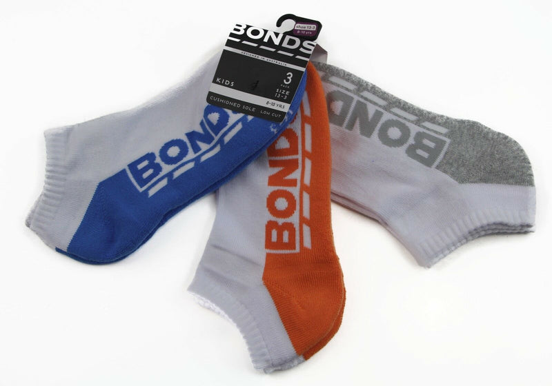 12 Pairs Bonds Kids Socks Boys Girls Low Cut Sports Blue White Green Pink Grey