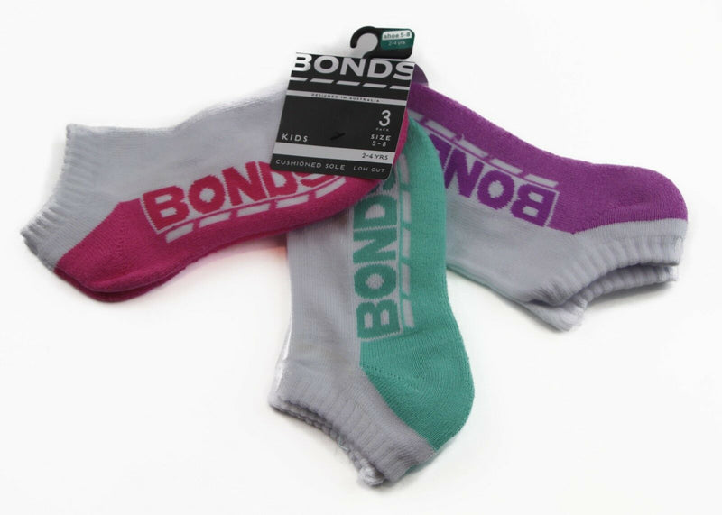 12 Pairs Bonds Kids Socks Boys Girls Low Cut Sports Blue White Green Pink Grey