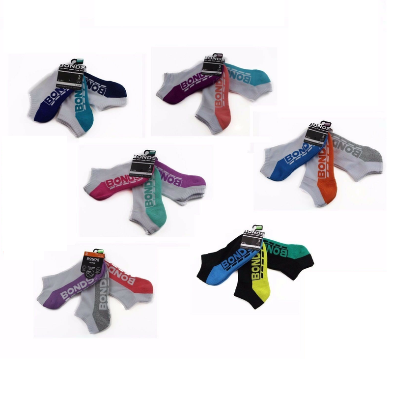 12 Pairs Bonds Kids Socks Boys Girls Low Cut Sports Blue White Green Pink Grey